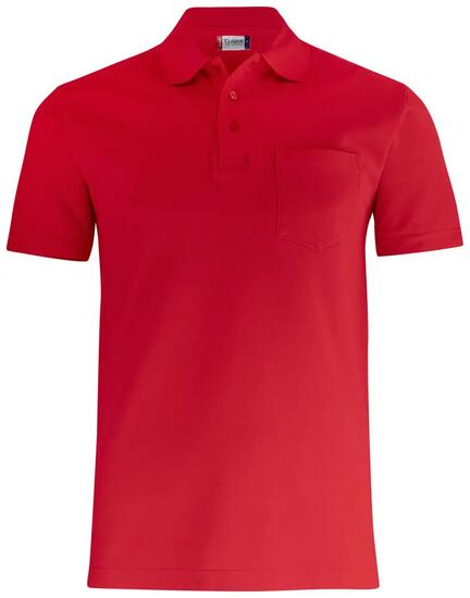 clique Basic Polo Pocket – unisex Poloshirt aus Baumwolle mit Brusttasche