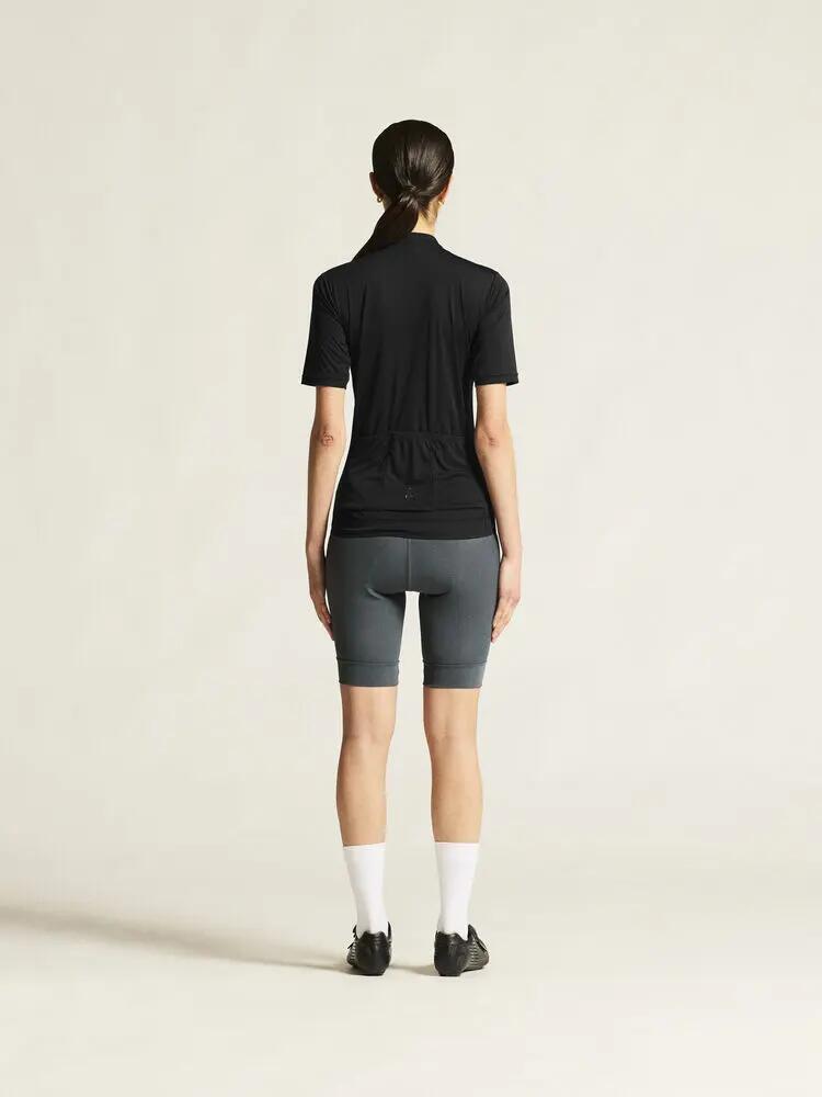 craft Everyday SS Jersey W fietsjersey van gerecycled polyester - Zwart 6/7