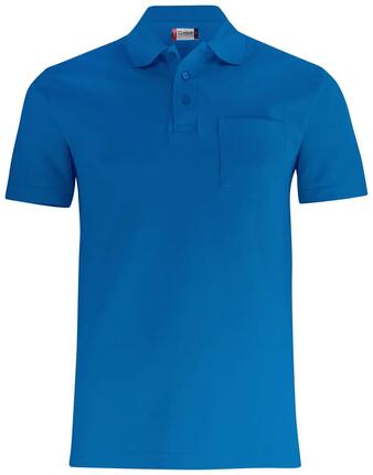 clique Basic Polo Pocket — unisex Polo aus Baumwolle mit Brusttasche
