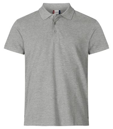 clique Heavy Premium Polo en coton peigné — gris chiné, 3XL