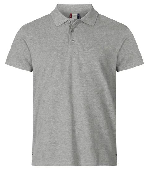 clique Heavy Premium Polo en coton peigné — gris chiné, 3XL