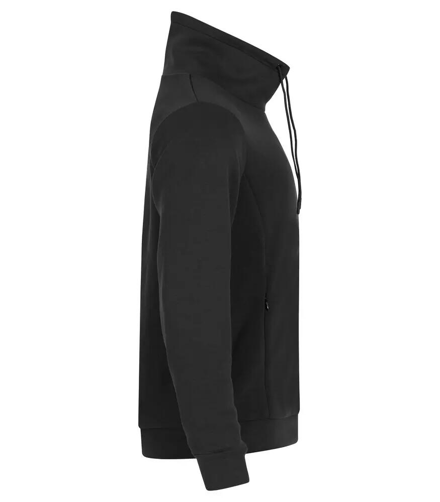 clique Hobart Sweater met opstaande kraag in air-layer stof – Zwart 4/4