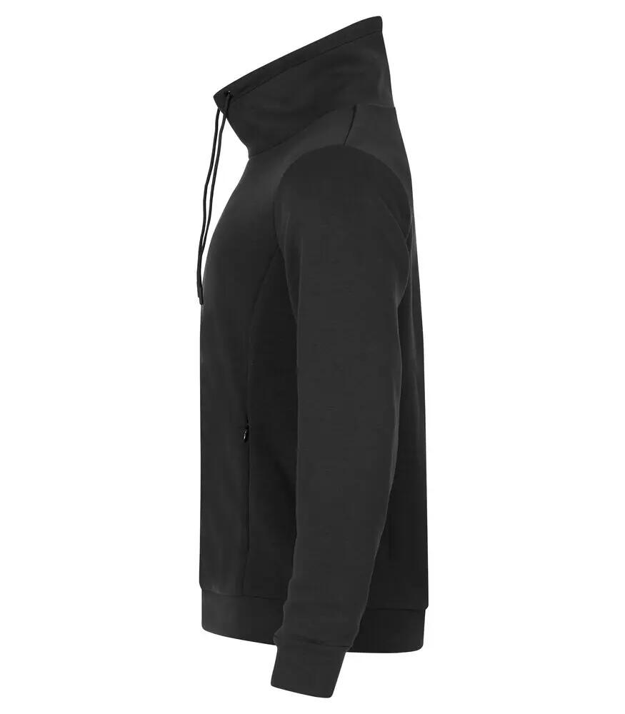 clique Hobart Sweater met opstaande kraag in air-layer stof – Zwart 3/4