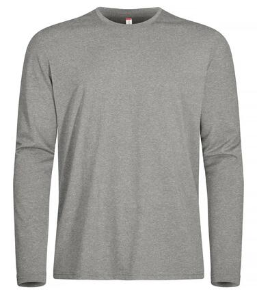 clique Basic Active-T L/S – T-shirt manches longues en polyester teint fil