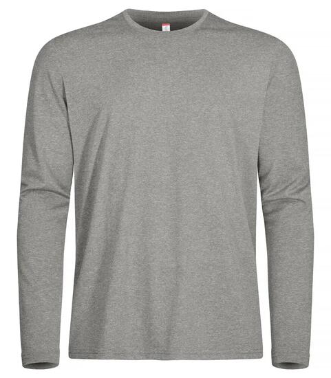 clique Basic Active-T L/S – T-shirt manches longues en polyester teint fil
