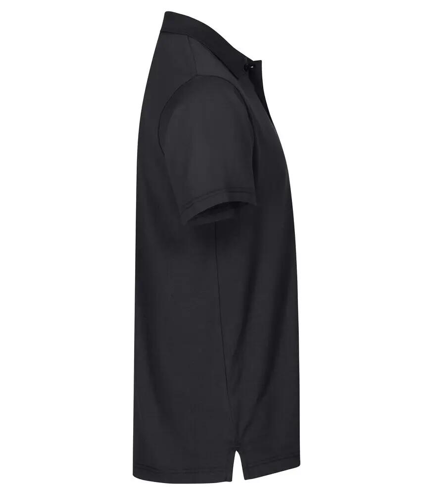 clique Polo Single Jersey em algodão, preto 4/4