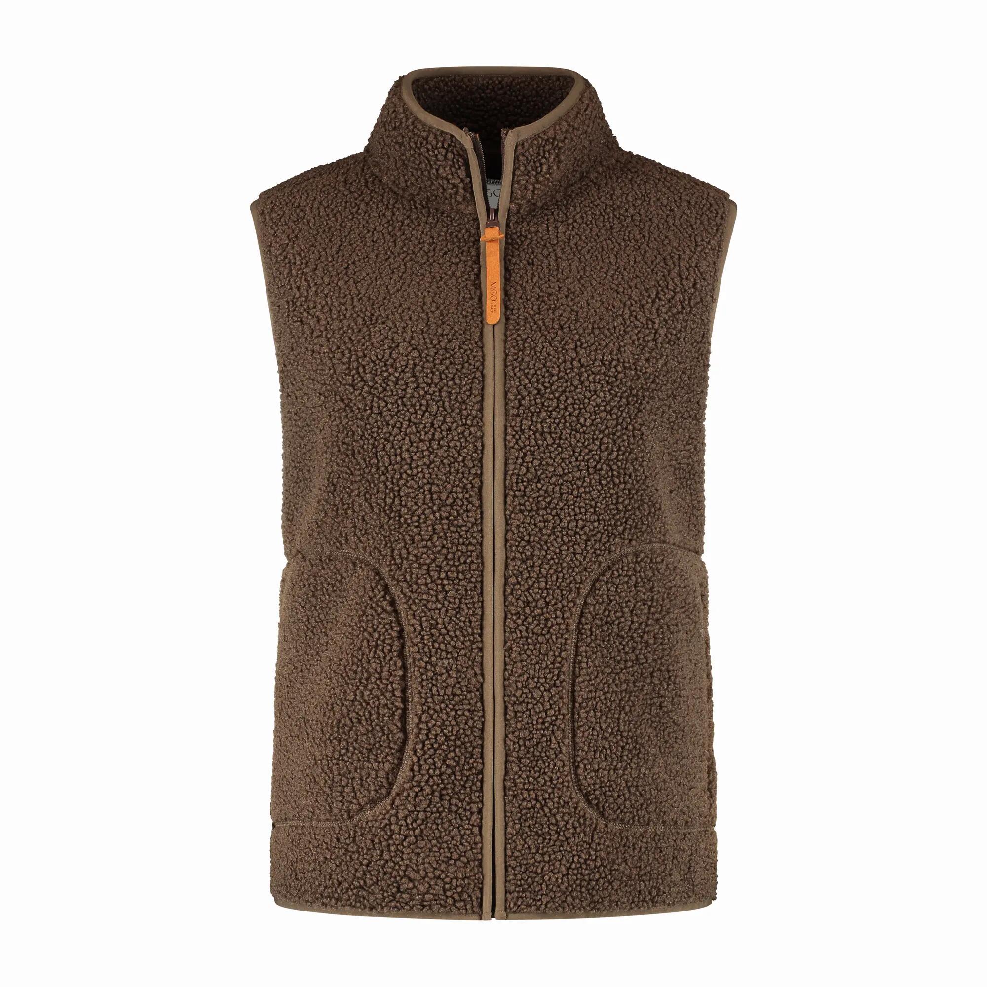 Maya Femme - Gilet d'extérieur - Teddy - Marron foncé 4/6
