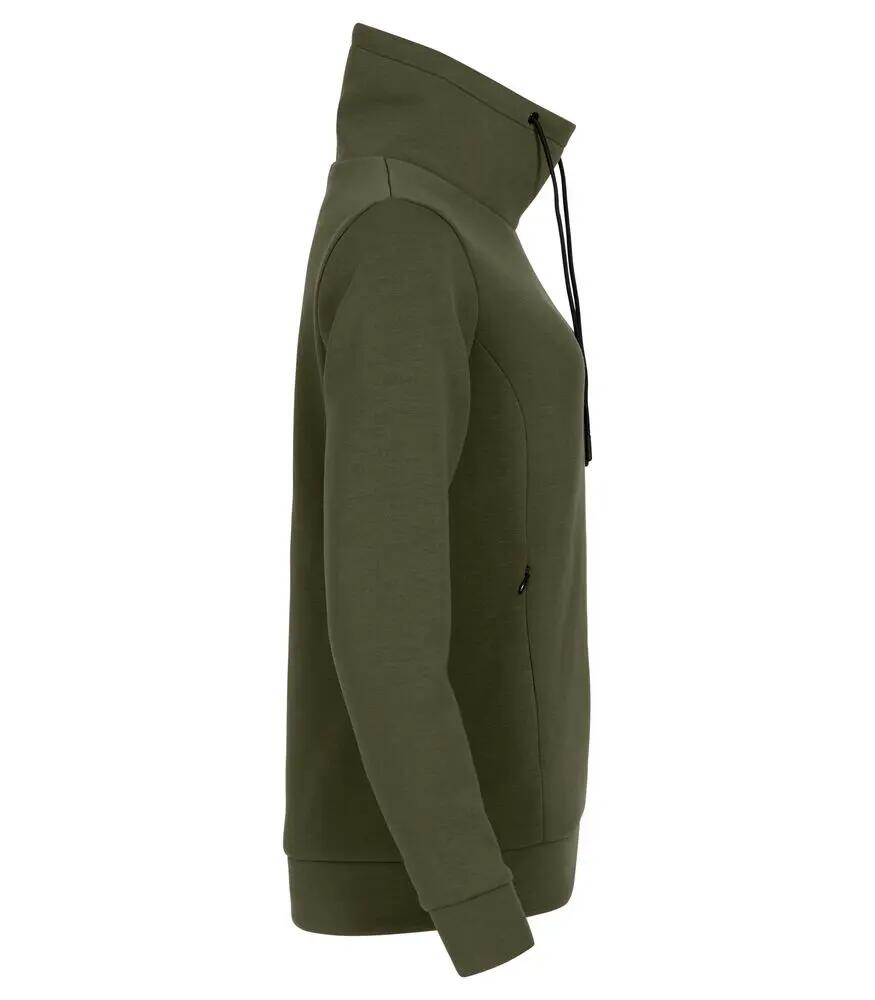 clique Hobart Women — felpa donna collo alto in air-layer 4/4