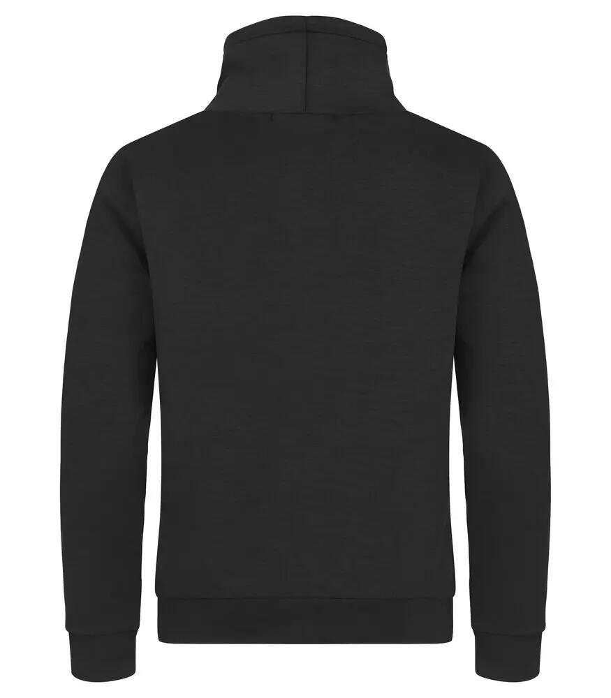 clique Hobart Sweater met opstaande kraag in air-layer stof – Zwart 2/4