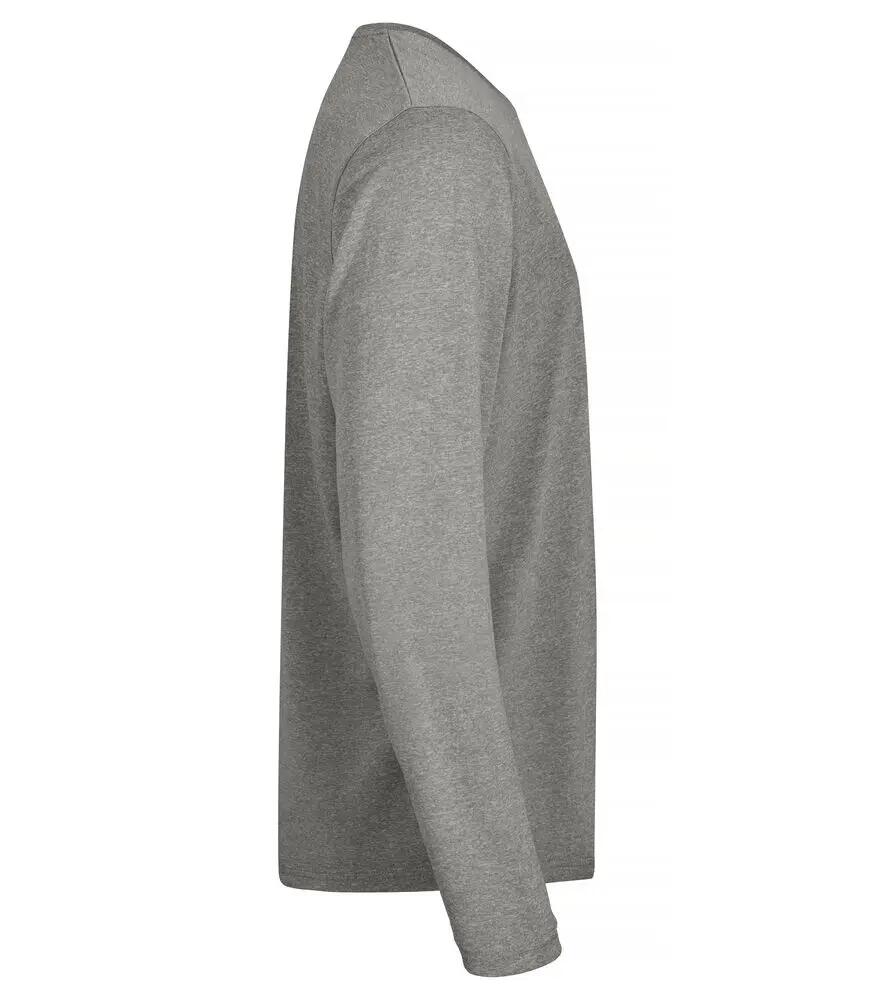 clique Basic Active-T L/S T-shirt manches longues Gris Melange 100% polyester 4/4