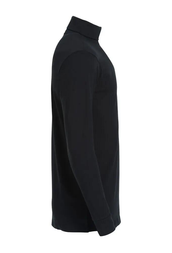 clique Elgin Gola alta homem 100% algodão penteado - preto 5/5