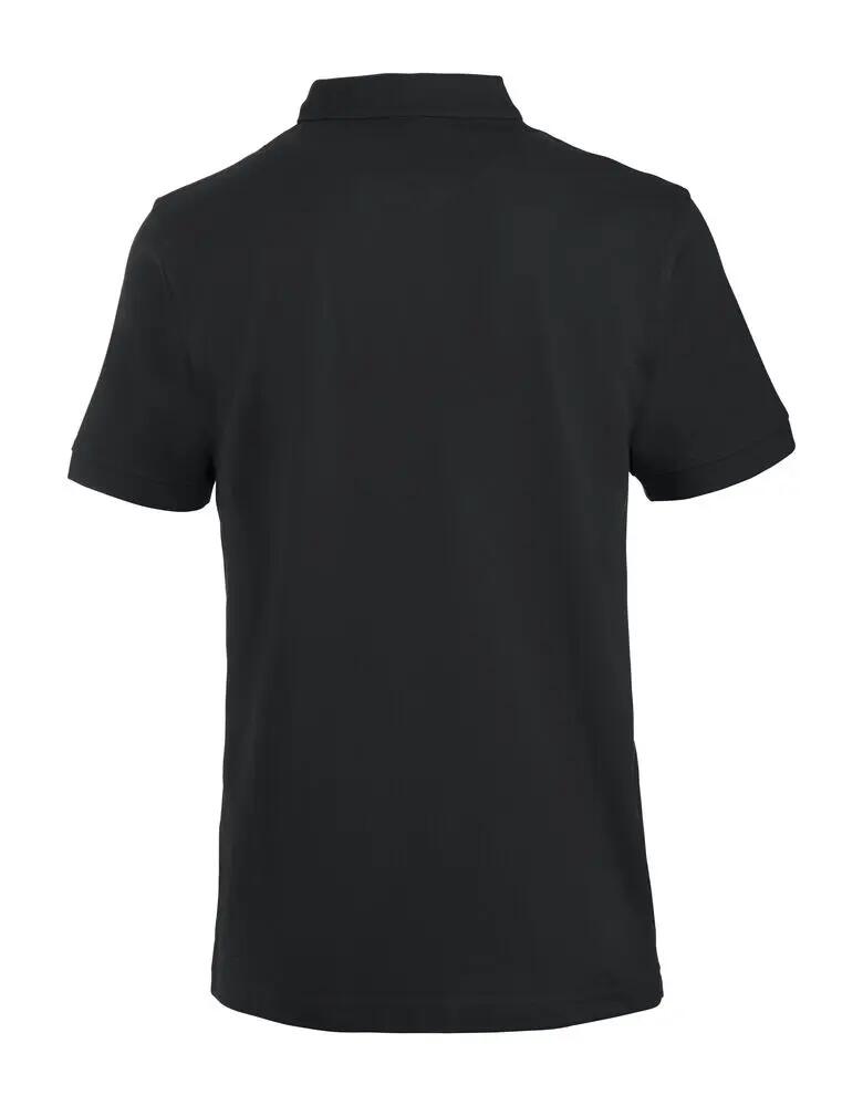 clique Lincoln heren polo van 100% gekamd katoen — zwart 2/4