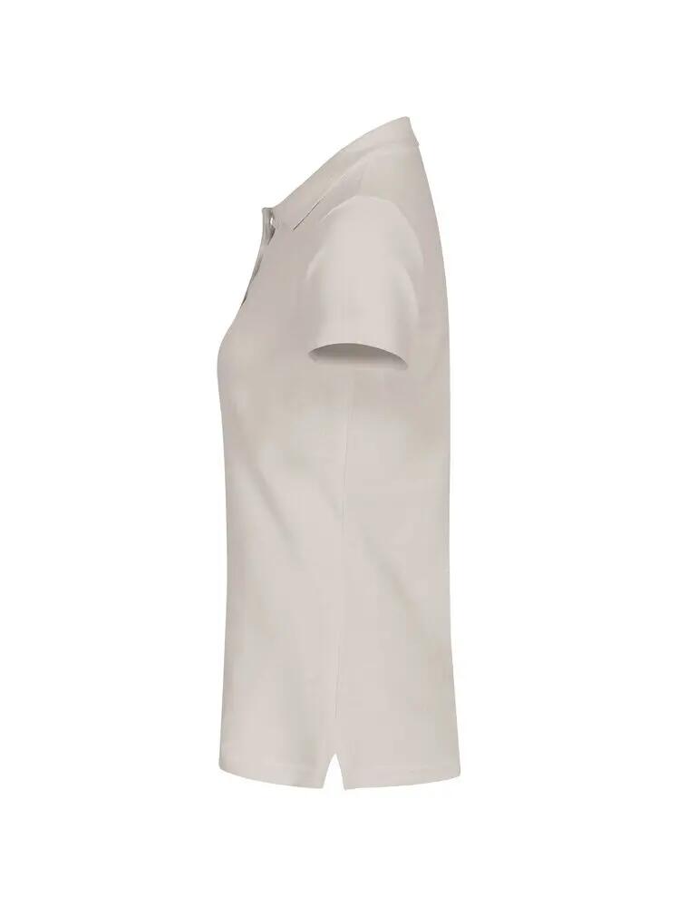 clique Basic Polo Women — Stone, dames polo van katoen 2/5