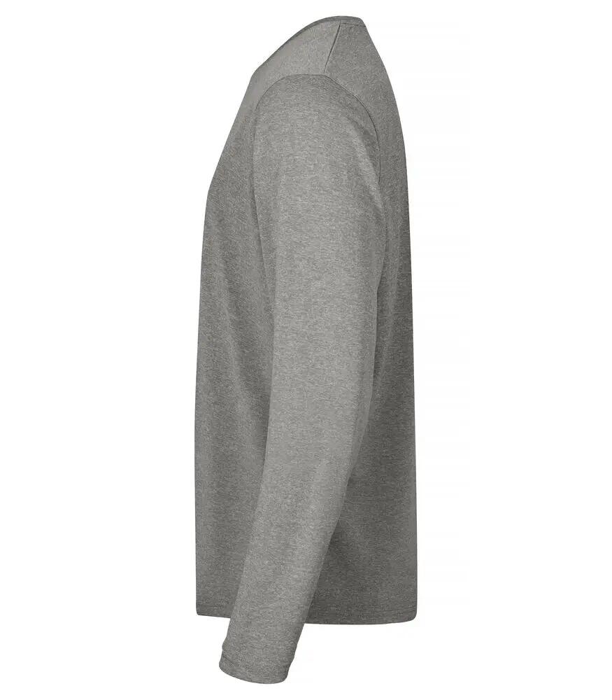 clique Basic Active-T L/S T-shirt manches longues Gris Melange 100% polyester 3/4