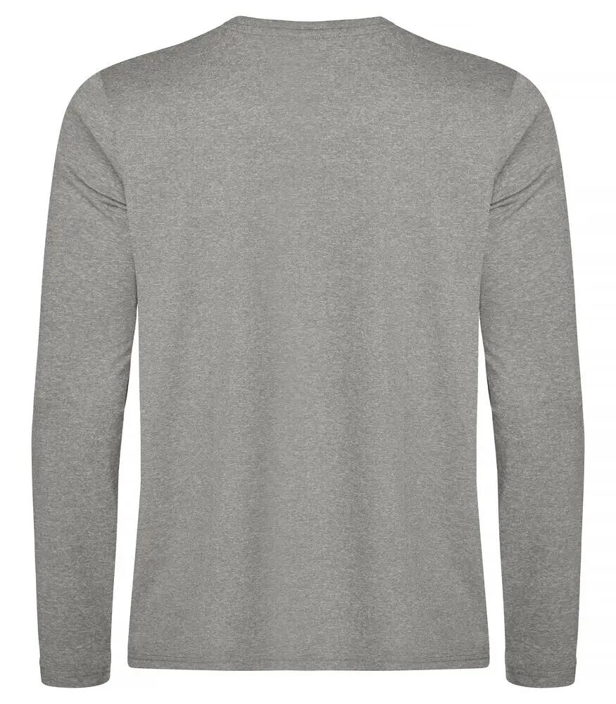 clique Basic Active-T L/S T-shirt manches longues Gris Melange 100% polyester 2/4