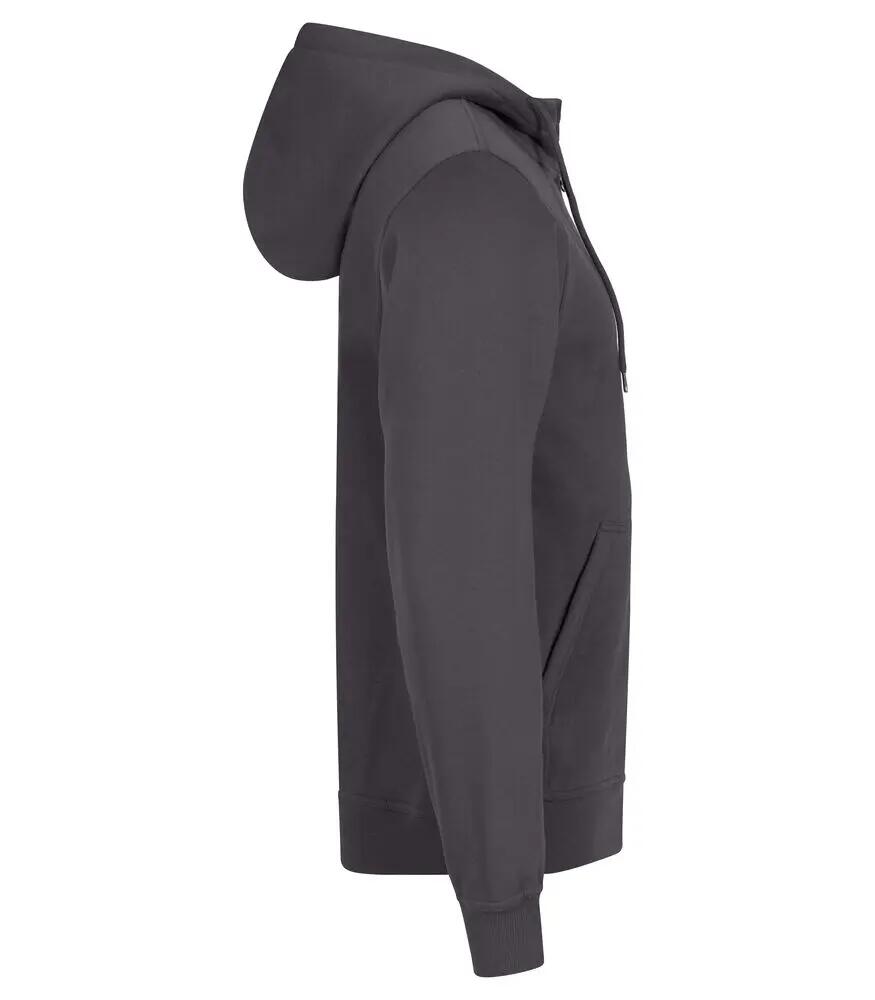clique Miami Hoody Full Zip – Sweat com capuz em algodão reciclado 3/4