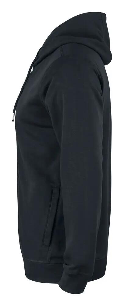 clique Premium OC Hoody Full Zip in cotone biologico 3/4