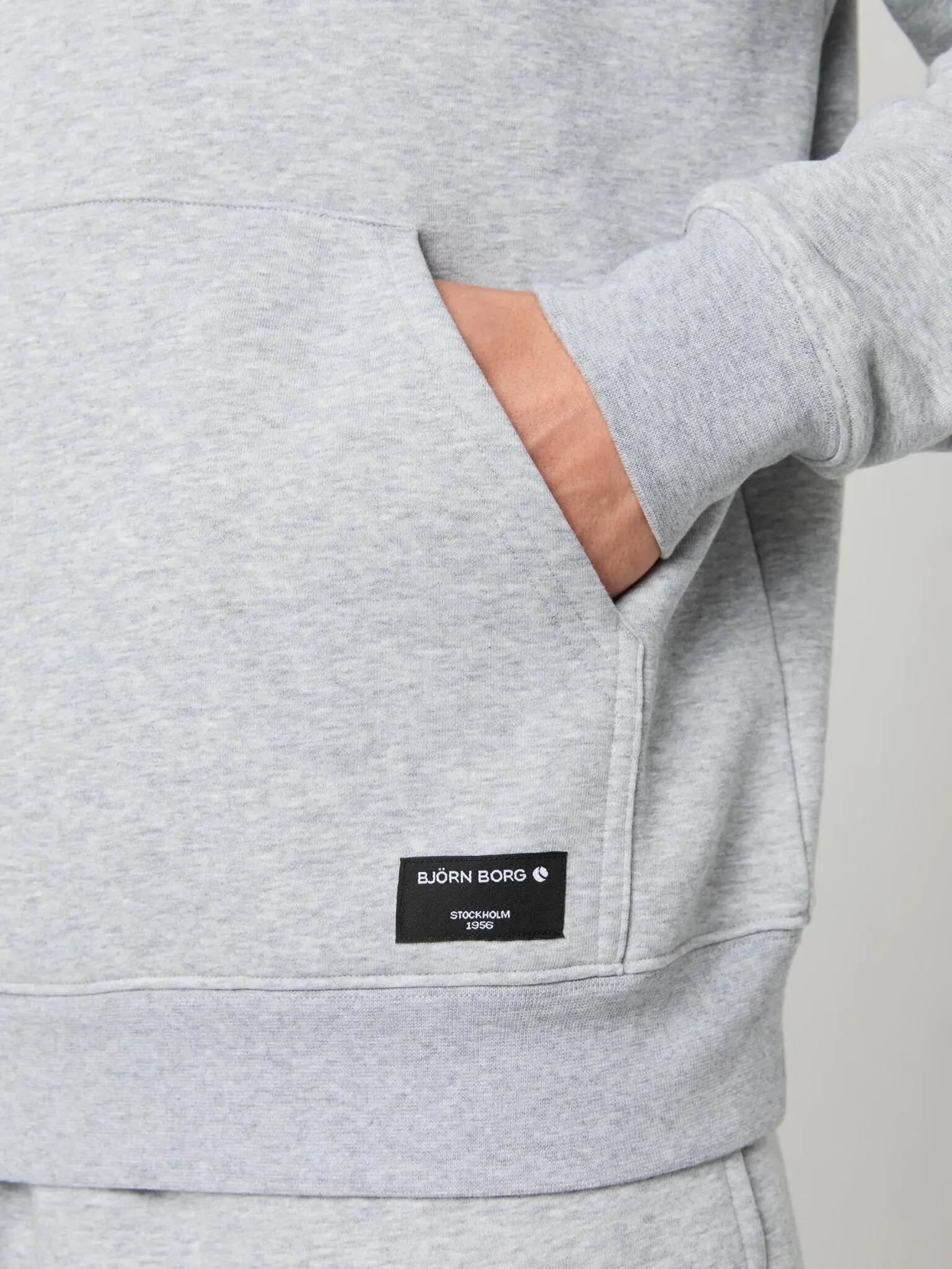 bjorn_borg CENTRE HOODIE LIGHT GREY MELANGE 4/5