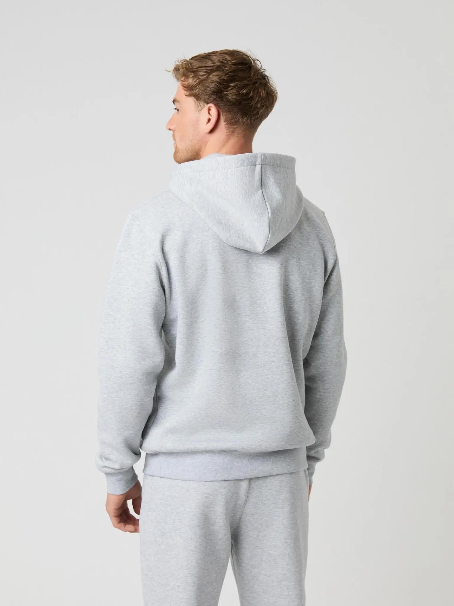 bjorn_borg CENTRE ZIP HOODIE heren — LIGHT GREY MELANGE 2/5