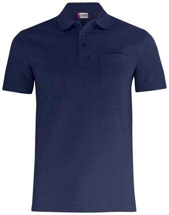 clique Basic Polo Pocket aus Baumwolle – Unisex mit Brusttasche