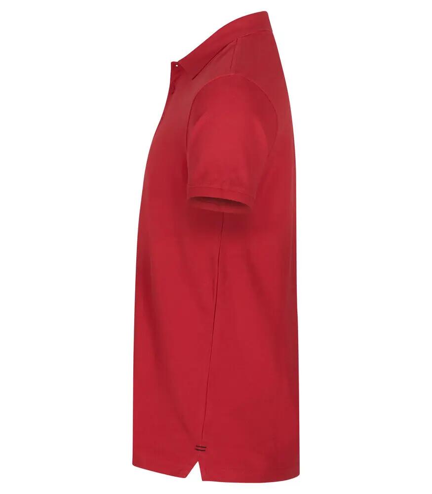 clique Heavy Premium Polo em algodão penteado — vermelho 3/5