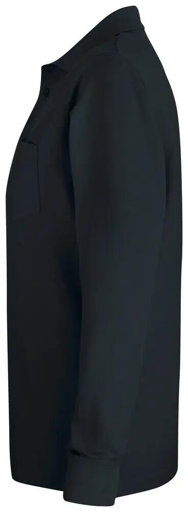 clique Basic Polo Pocket L/S – basic katoenen polo met borstzak 3/4