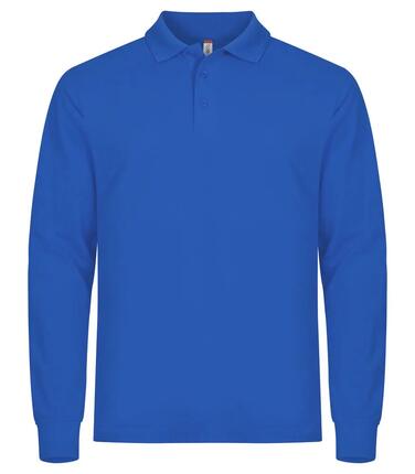 clique Polo manches longues Manhattan L/S pour homme — col rayé, boutons