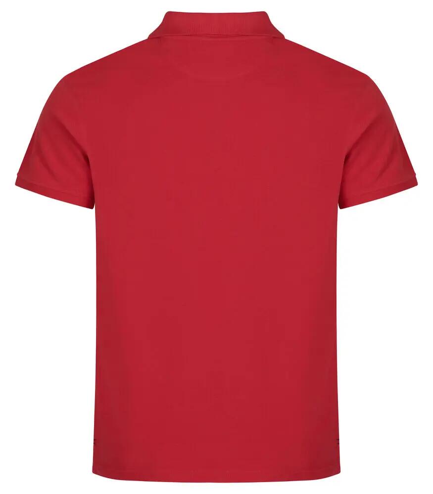 clique Heavy Premium Polo em algodão penteado — vermelho 2/5