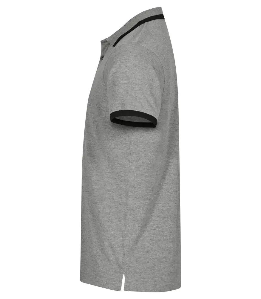 clique Polo Austin 100% algodón – Cuello y puños con rayas contrastadas Gris 3/4