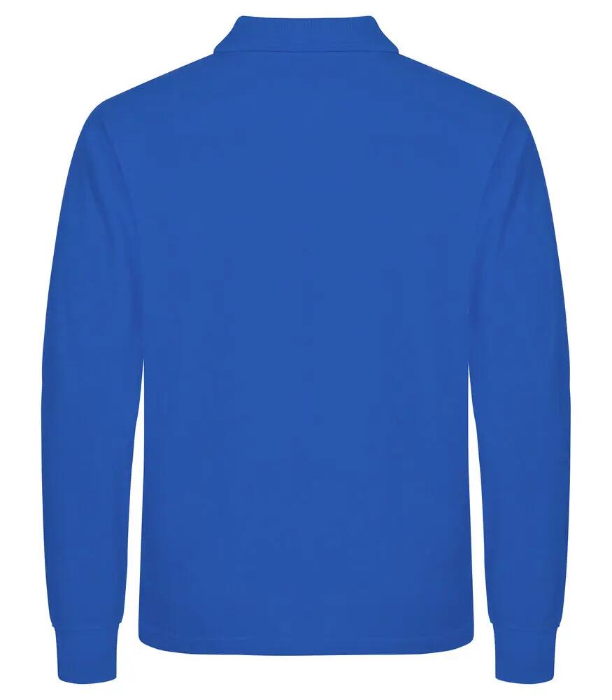 clique Manhattan L/S Polo a Manica Lunga – Royal Blue 3/4
