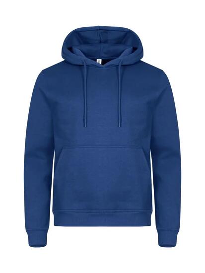 clique Miami Hoody — felpa con cappuccio blu in cotone e poliestere riciclato