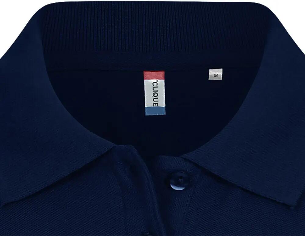clique Basic Polo Women – Dark Navy, 100% katoen, vrouwelijke pasvorm 2/5