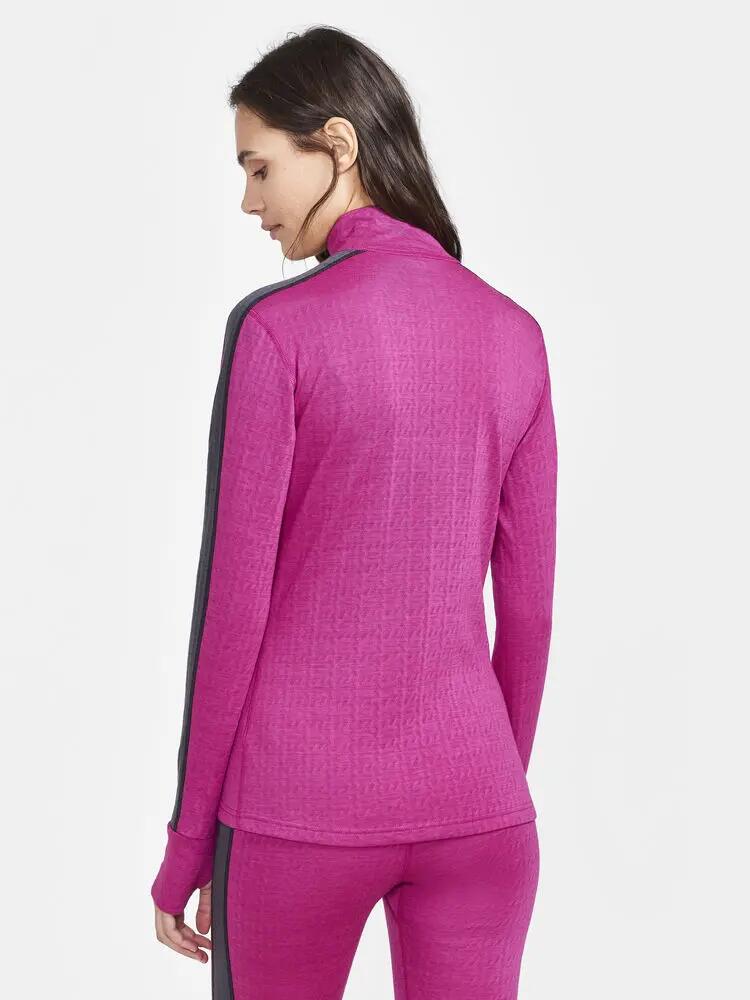craft ADV Nordic Wool HZ W – Jersey meio-zíper em lã merino técnica 3/6