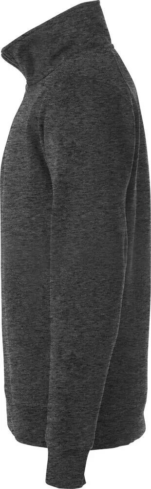 clique Classic Half Zip ½-zip sweater unisex anthracite melange 3/4