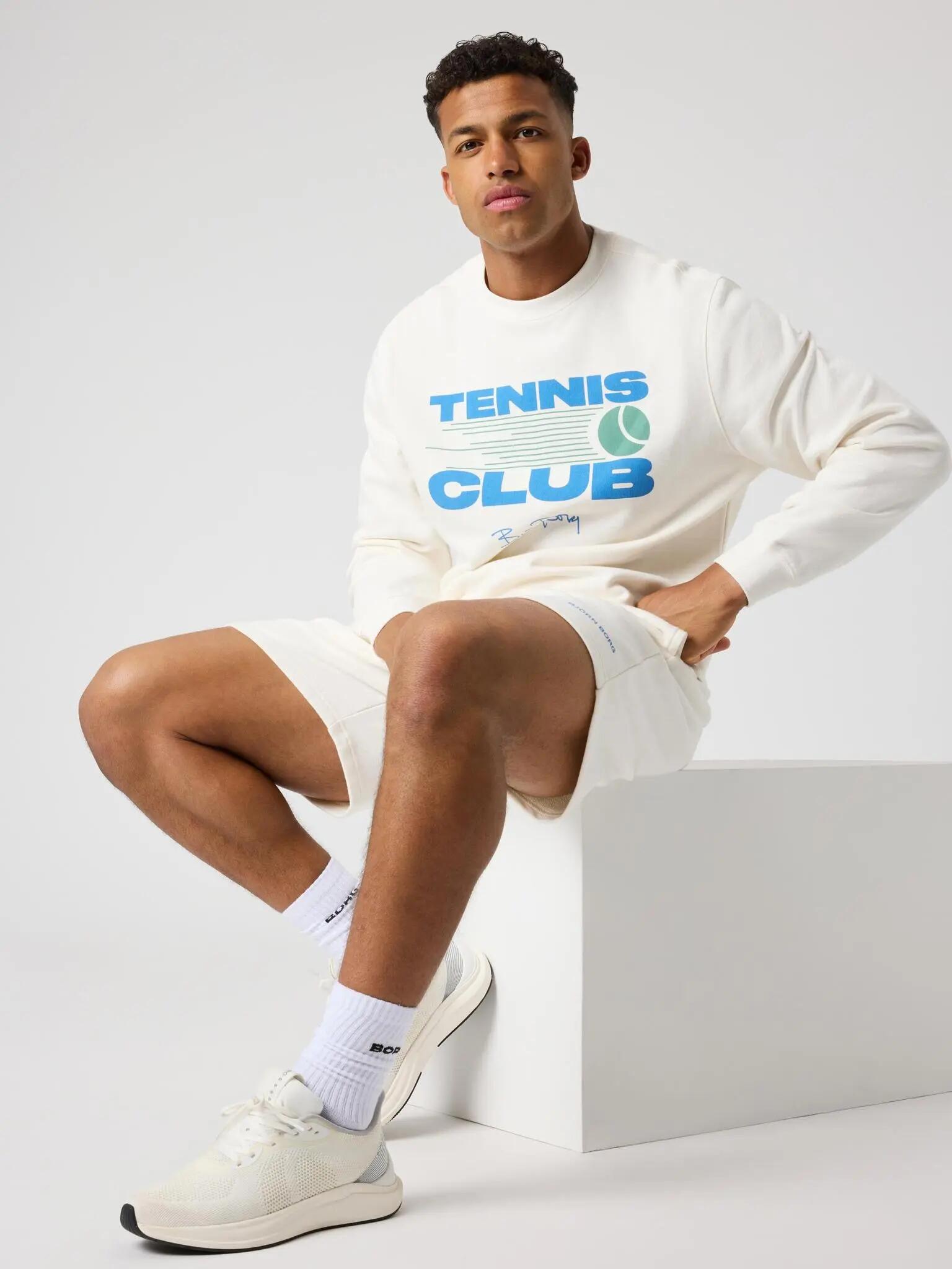 bjorn_borg BORG CLASSIC PRINT SWEATSHIRT — TOFU 5/5
