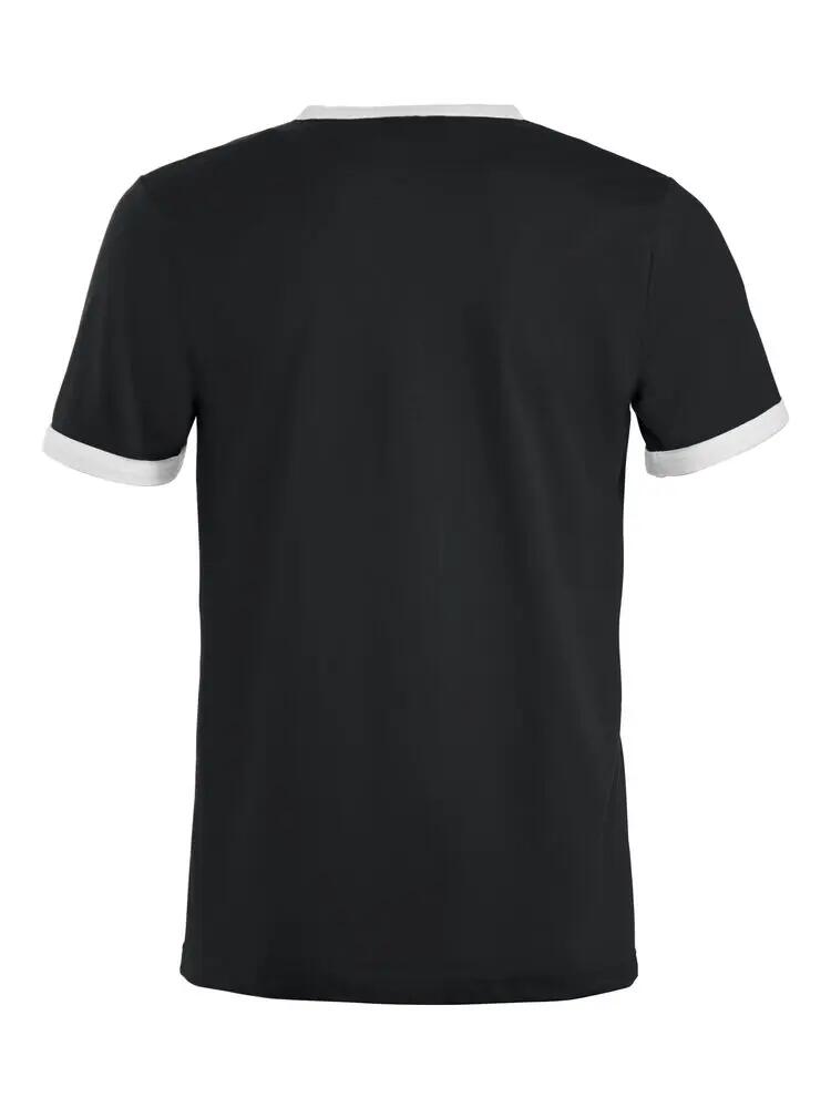 clique T-shirt Nome unisex leggermente sagomata, collo e polsini a contrasto 2/4