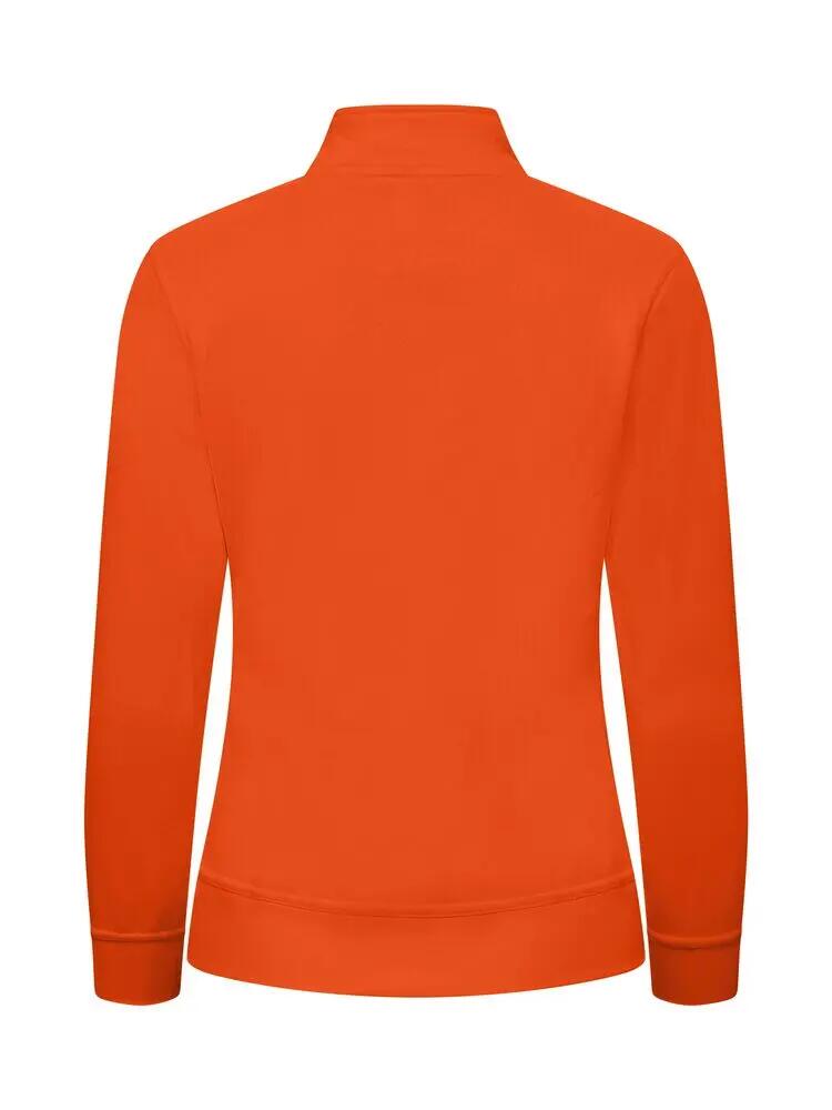 clique Cardigan Basic Donna in felpa, arancione alta visibilità 3/4