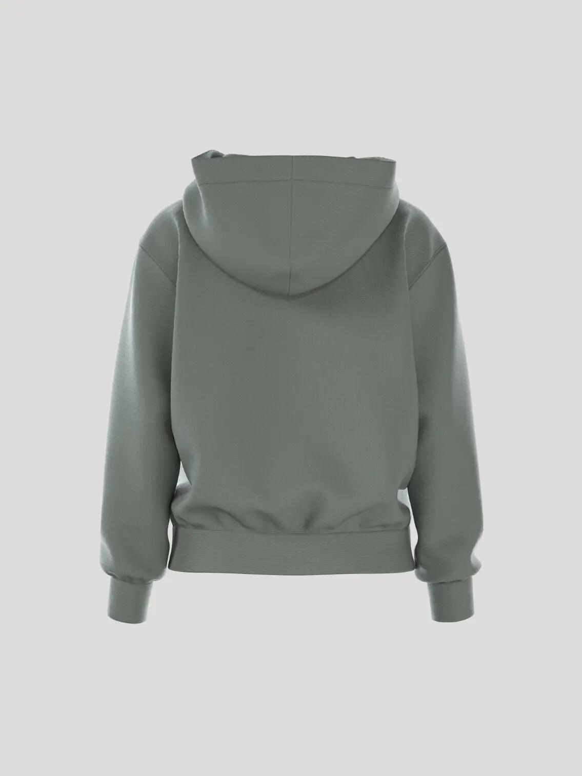 bjorn_borg BORG ESSENTIAL 1 ZIP HOODIE donna - AGAVE GREEN 3/4