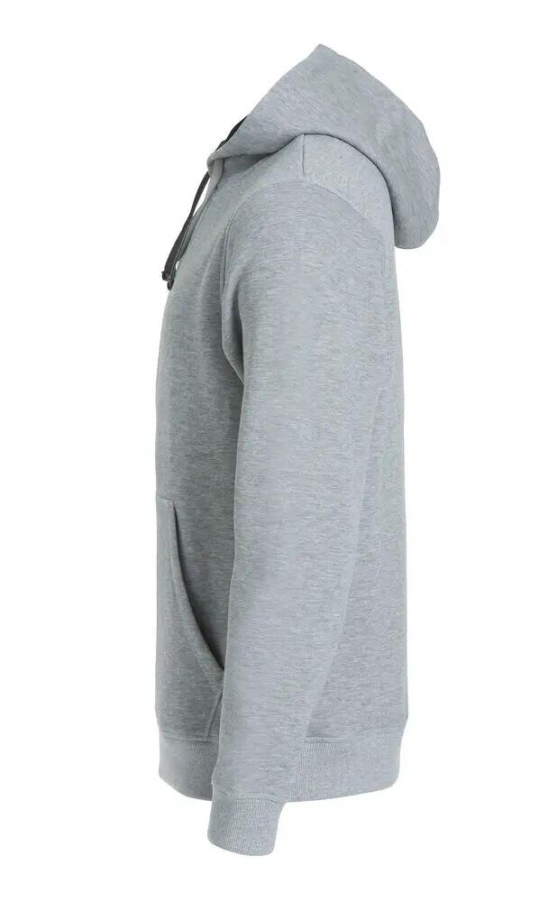 clique Classic Hoody – felpa con cappuccio grey melange 3/4