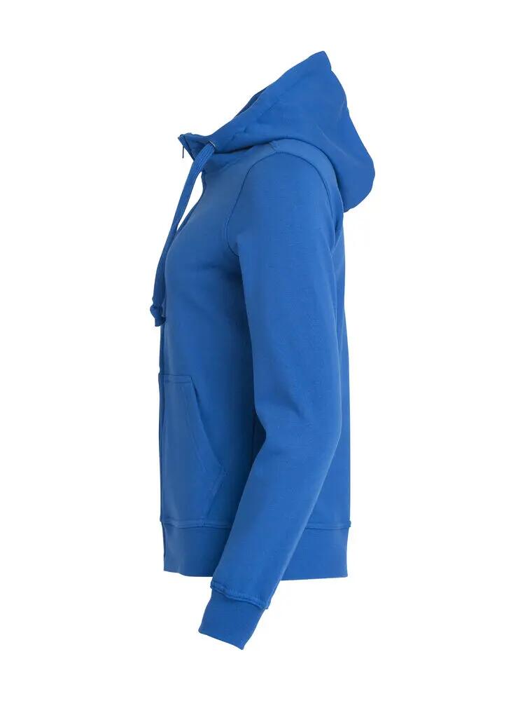 clique Basic Hoody Full Zip Mulher - hoodie com fecho royal blue 3/4