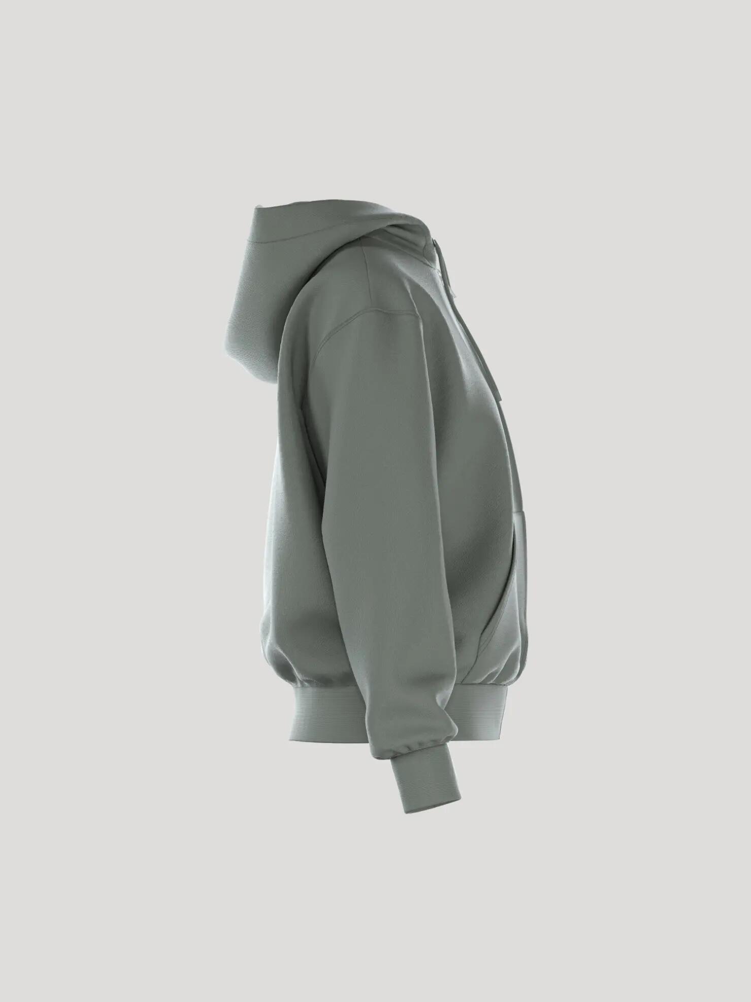 bjorn_borg BORG ESSENTIAL 1 ZIP HOODIE donna - AGAVE GREEN 2/4