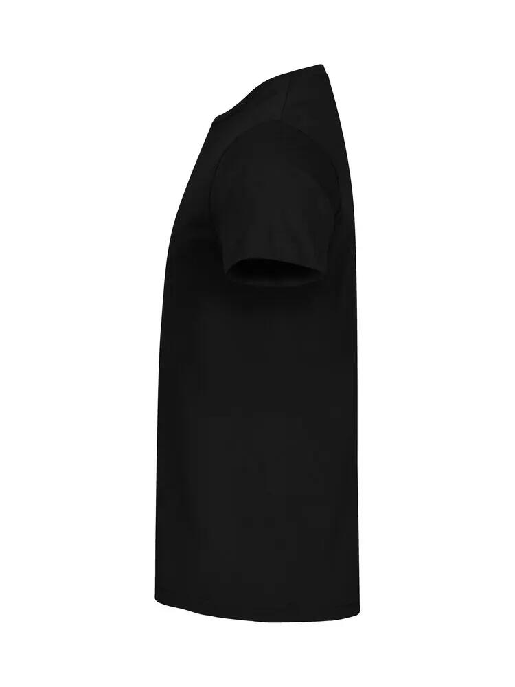 clique Basic-T T-shirt homme noir en coton, coupe ajustée 4/5