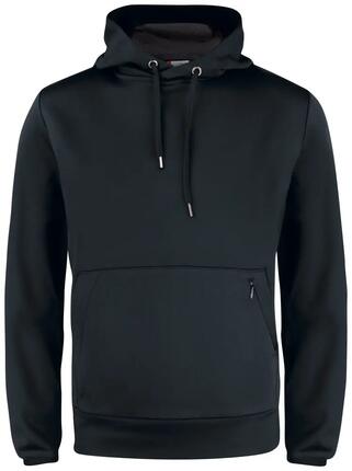 clique Oakdale Herren Kapuzenpullover aus Polyester, schwarz