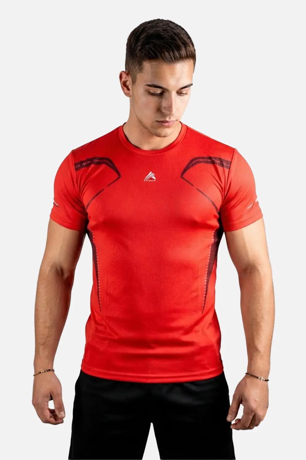 Tricou FITSKIN Velocity Pro Flame Red