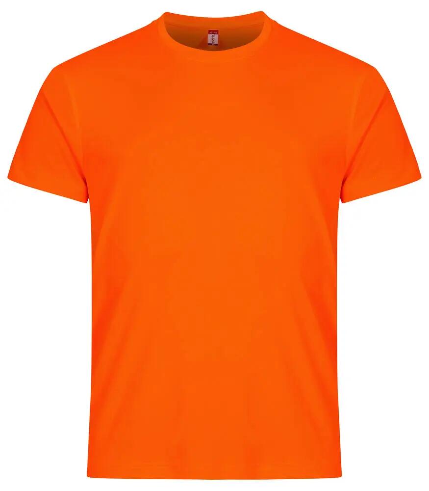 clique Basic Active-T T-shirt Uomo 100% poliestere – Visibility Orange 1/7