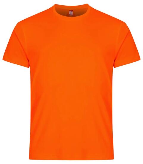 clique Basic Active-T T-shirt uomo 100% poliestere Visibility Orange