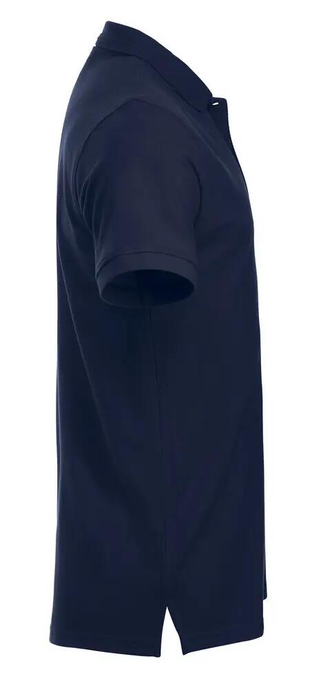 clique Polo Manhattan hombre, dark navy, cuello con rayas jacquard 4/4