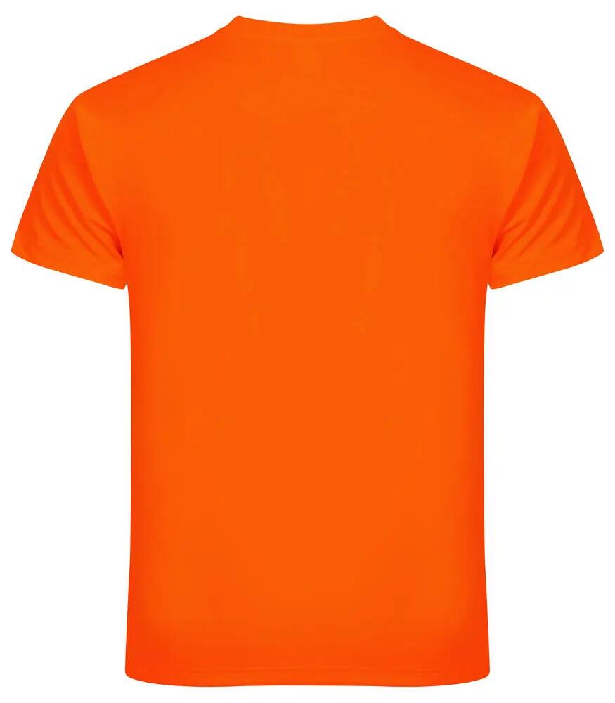 clique Basic Active-T T-shirt Uomo 100% poliestere – Visibility Orange 6/7