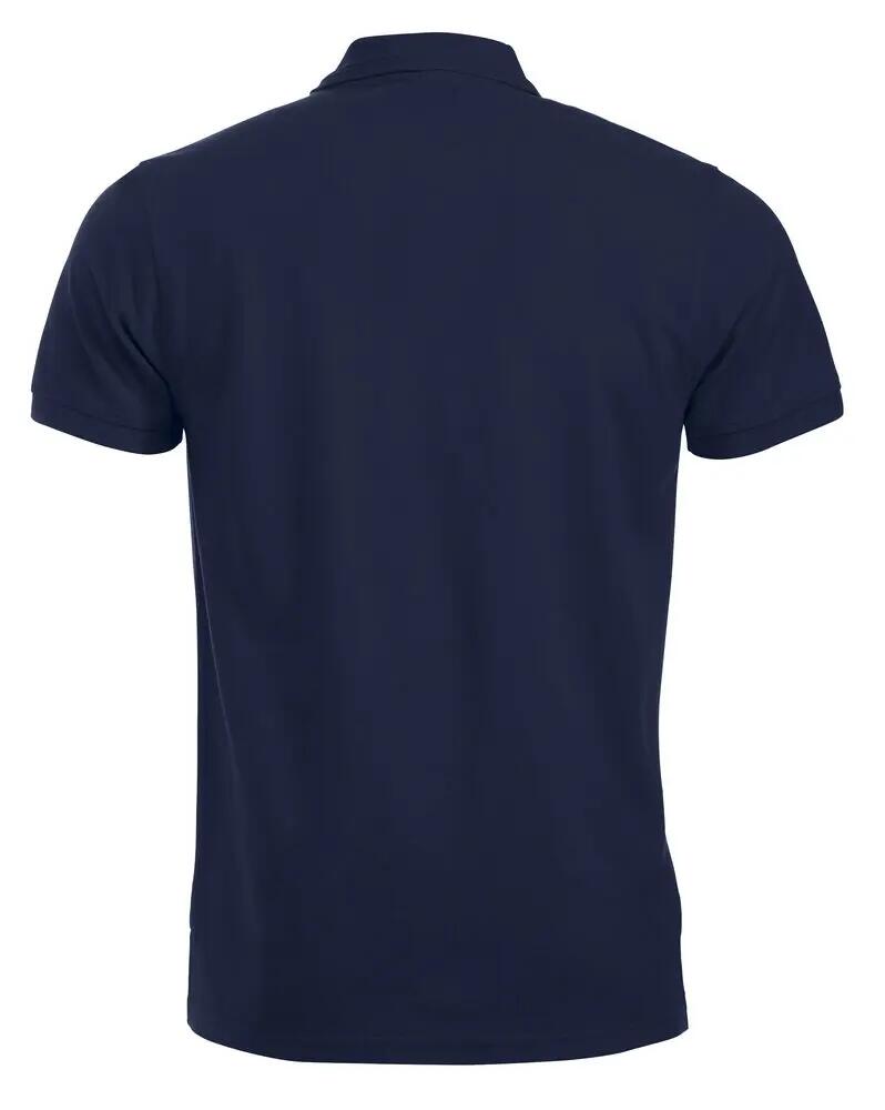 clique Polo Manhattan hombre, dark navy, cuello con rayas jacquard 2/4