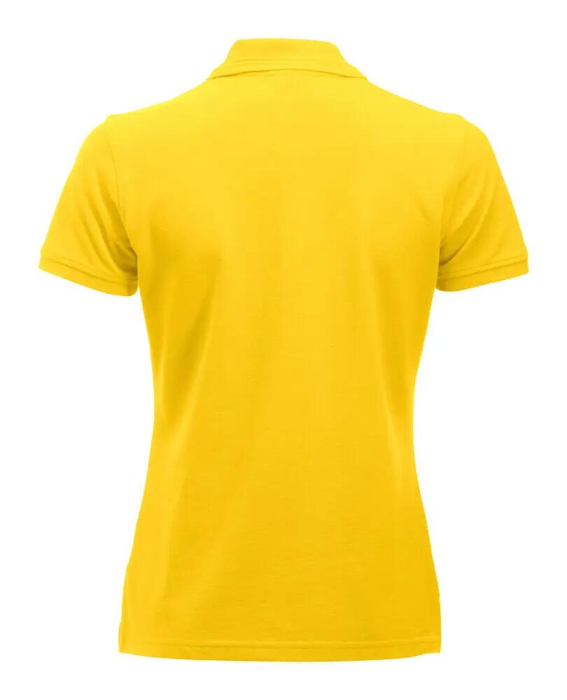 clique Dames Polo Manhattan - jacquard-strepen kraag, geribde boorden 2/4
